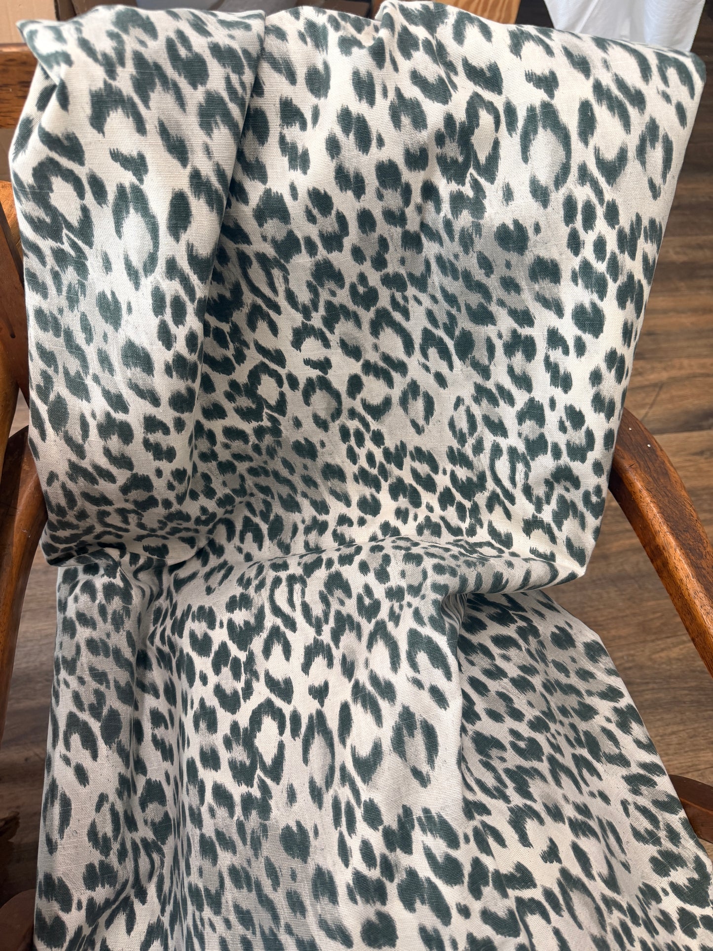 Kravet Bosana | Shadow Leopard Ikat Linen Print | 1.5 Yards