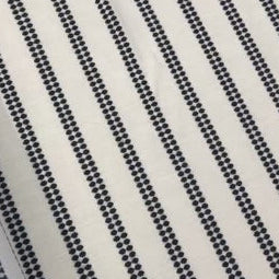 Ballard (Black + White) Dot Stripe Fabric