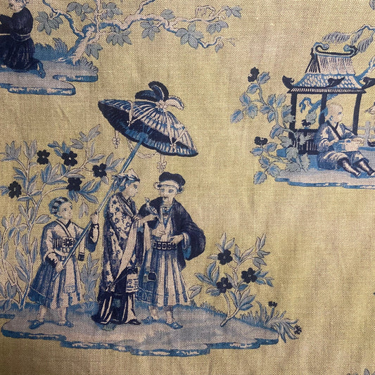 Guell Lamadrid Sintra Dior Toile de Jouy fabric remnant