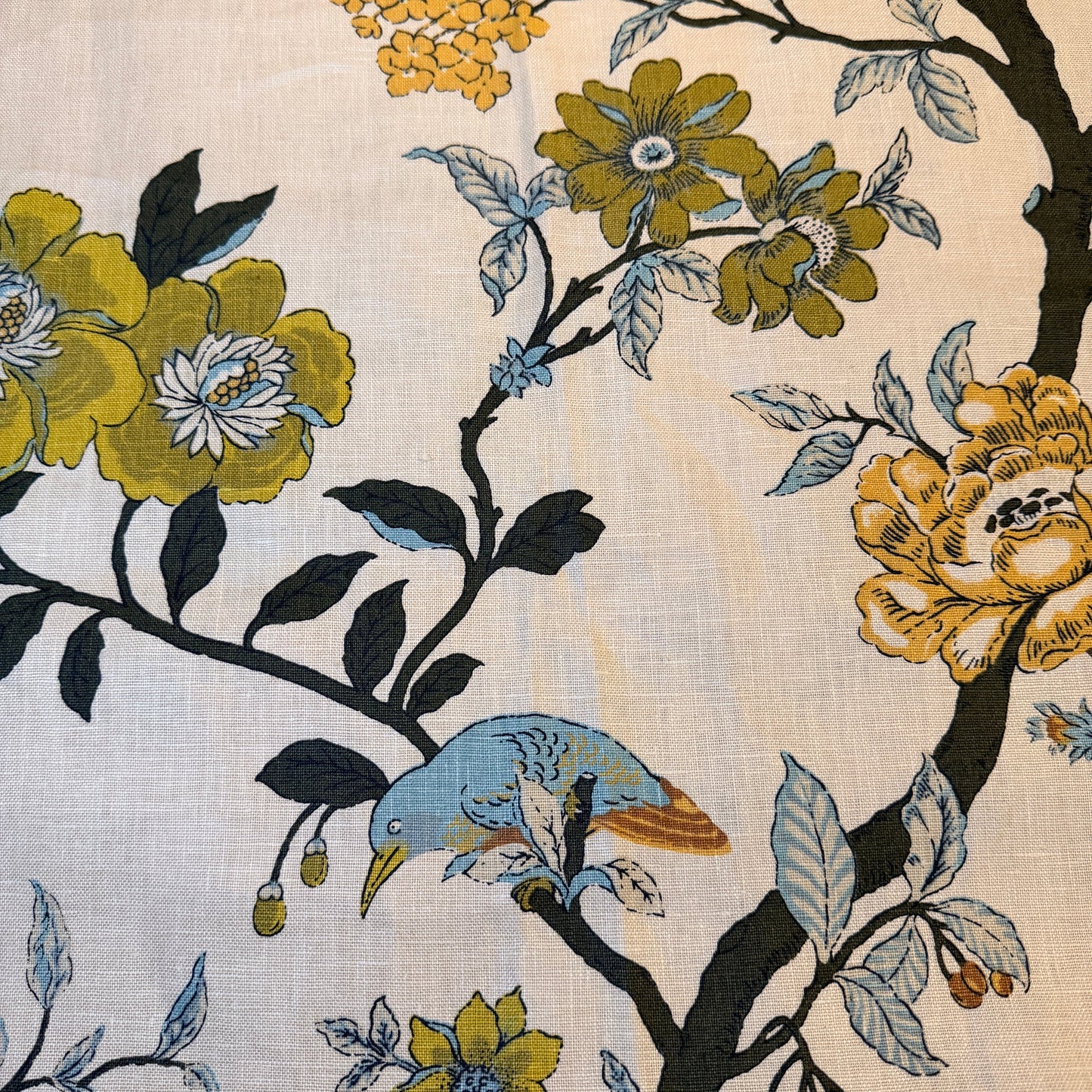 Ballard | Willa Parchment Exotic Bird & Botanical | 2 Yards