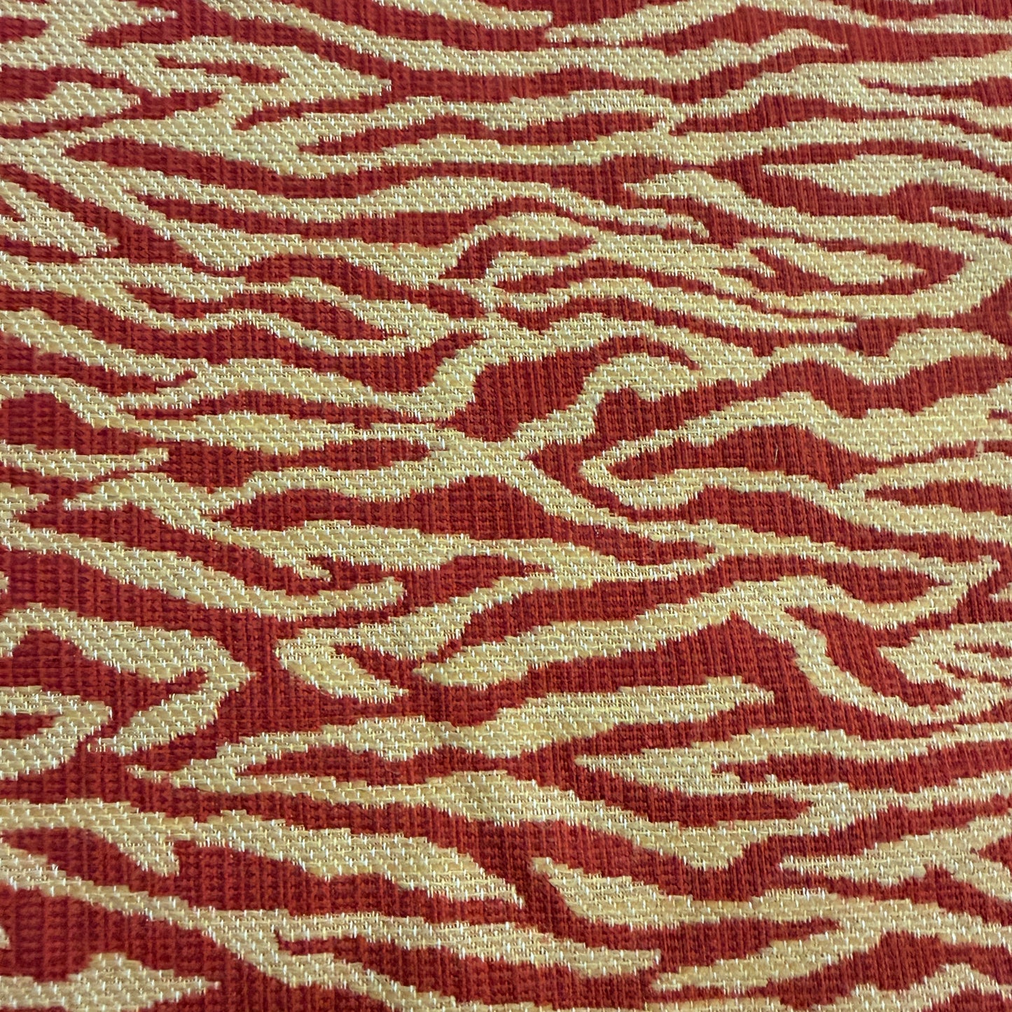 Red & Gold Tiger Stripe | 3 Yards