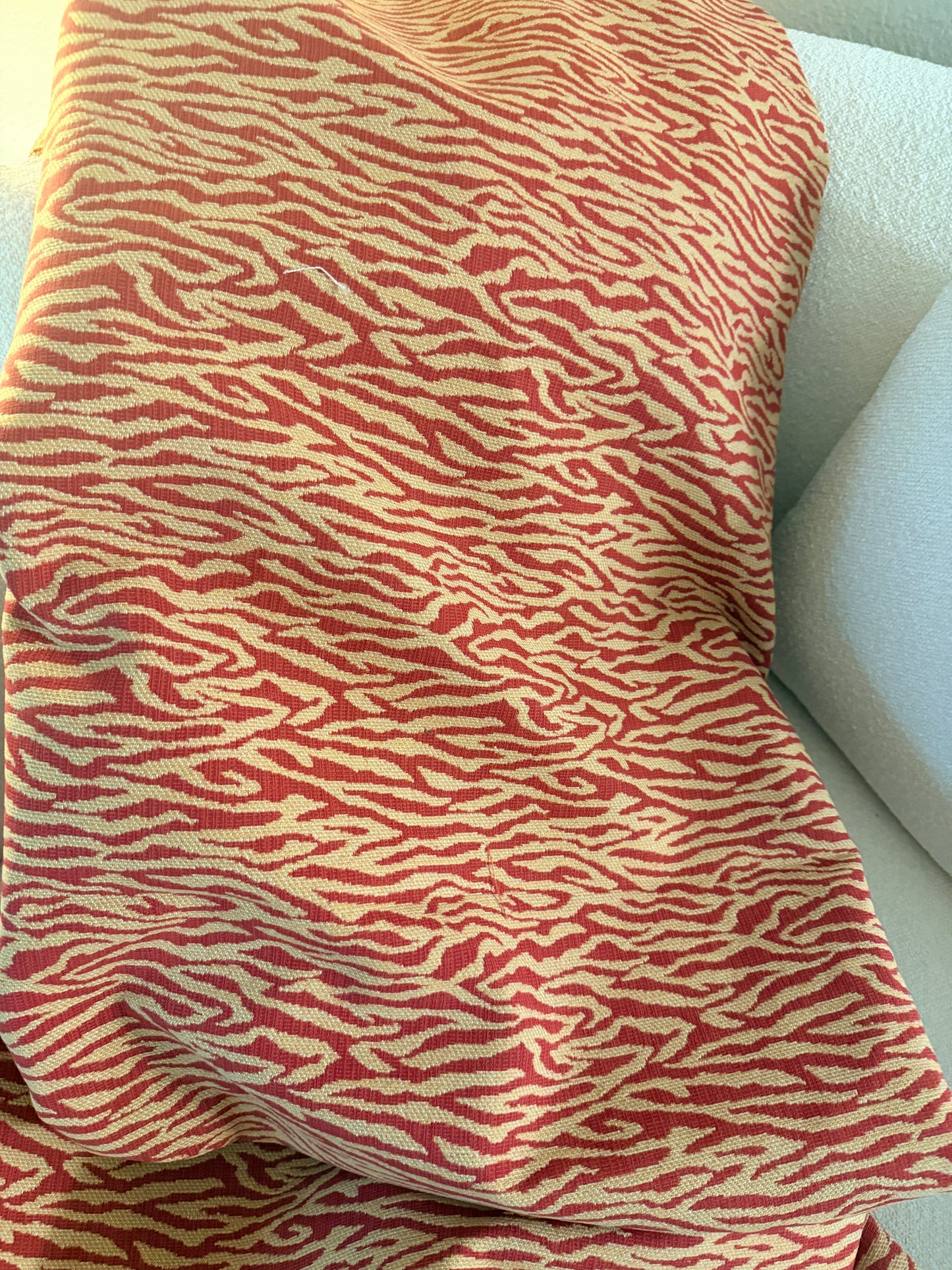 Red & Gold Tiger Stripe | 3 Yards