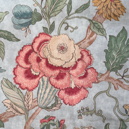 Colefax and Fowler Mariella Old Blue fabric remnant