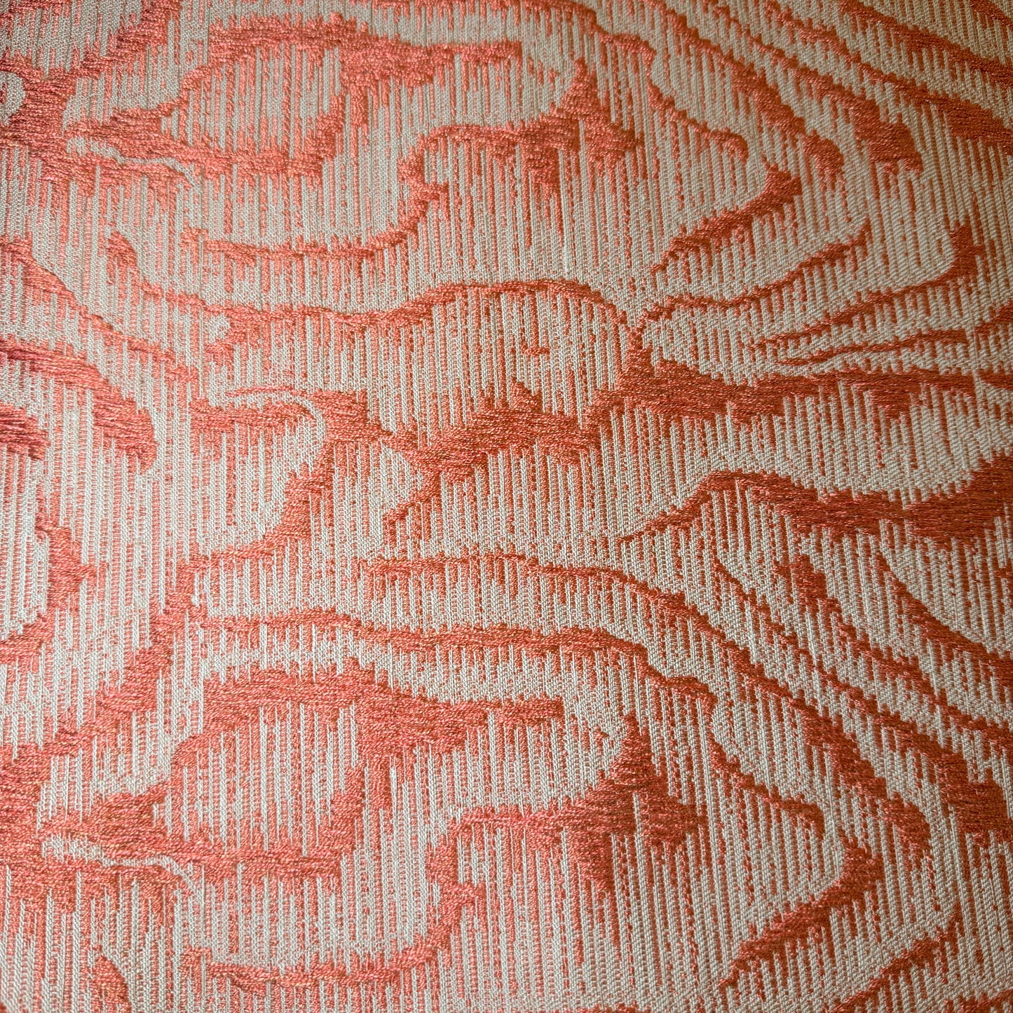 Nobilis | Legno Coral Wood-Grain Moiré Jacquard | 4 Yards