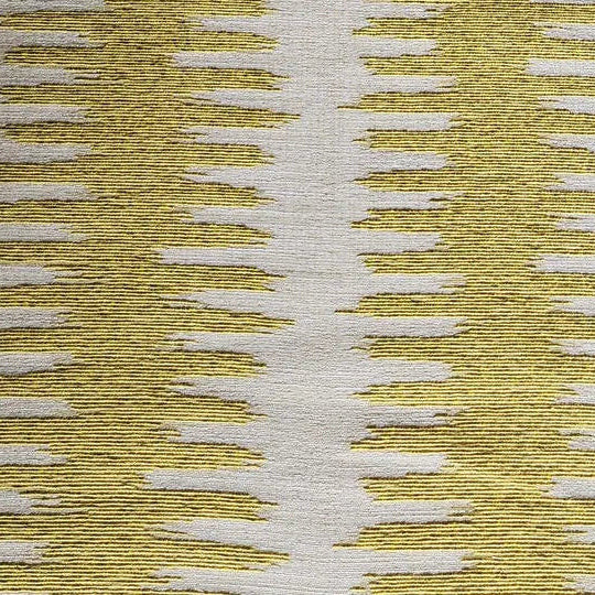 Knoll Textiles | Modern Ikat Stripe Gold & Ivory | 4 Yards