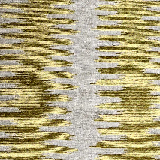 Knolls Textiles Modern Ikat Stripe in Gold & Ivory